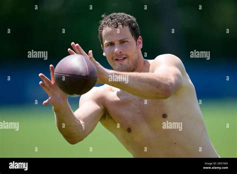 Detroit Lions Tight End Sam Laporta Catches A Ball After An Nfl