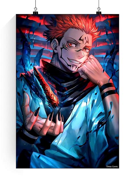 Times Comic Sukuna Poster Jujutsu Kaisen Sukuna Poster Sukuna