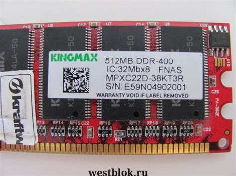 Оперативная память DDR 512Mb 333Mhz PC 2700