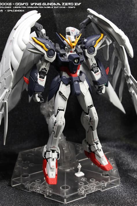 Painted Build Rg Wing Gundam Zero Ew Seraphim Feather Effect