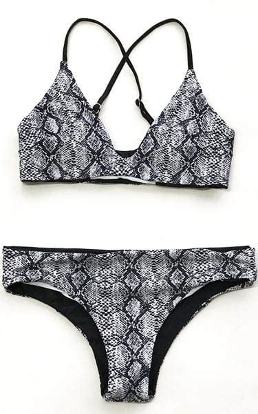 Snake Print Reversible Bikini Bestfashionhq Hot Sex Picture