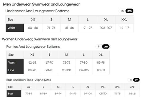 calvin klein underwear size chart - plantecuador.com