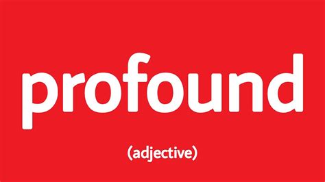 How To Pronounce Profound Definition Example Sentences Youtube