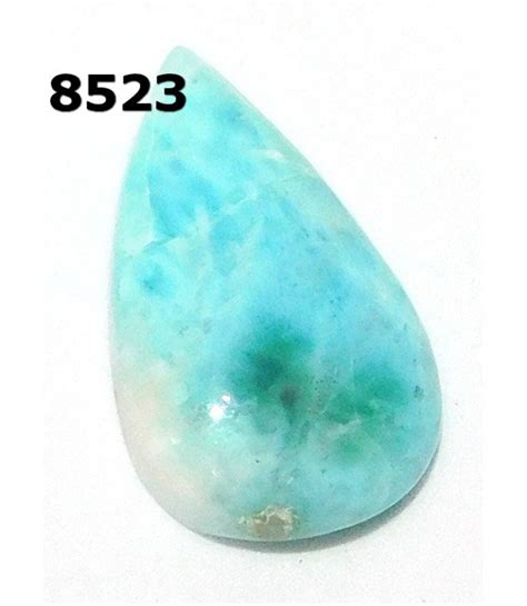 Caribbean Larimar Cabochon Natural Sky Blue Larimar Gemstone Etsy