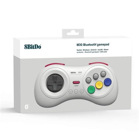 8Bitdo M30 Bluetooth Controller for Switch, Windows and Android, 6 ...