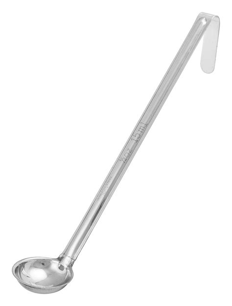 Stainless Steel Ladle with Curved Handle (0.5oz - 16oz)