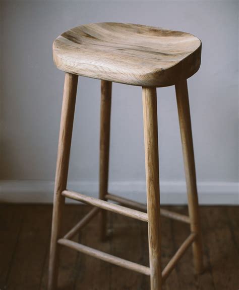 Bailey Wood Stool Oak Bar Stools Oak Stool Wooden Bar Stools