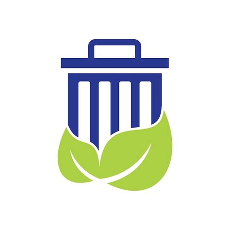 Icono De Dise O De Logotipo De Vector De Basura De Hoja Plantilla De