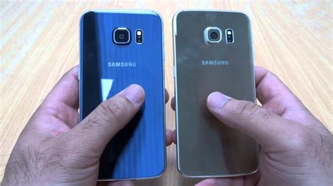 Galaxy S6 Edge Black Sapphire Vs Platinum Gold Youtube