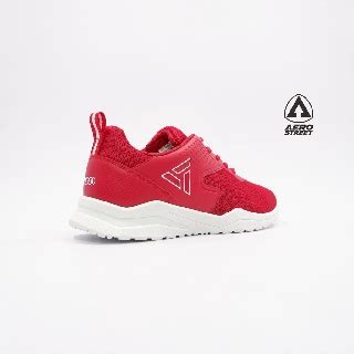 Jual Aerostreet 40 43 Delta Merah Putih Sepatu Sneakers Casual Sport