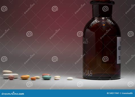 Glass Medical Bottle With Copy Space Stock Image Image Of Healing