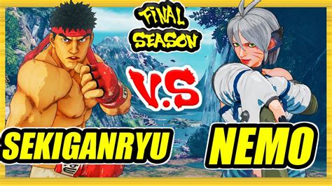 Sfv Ce Sekiganryu Ryu Vs Nemo Falke Ranked Set Street Fighter