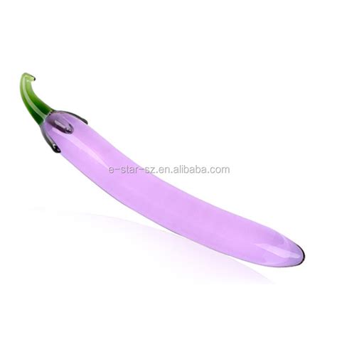 Crystal Penis Anal Butt Plug G Spot Clitoral Masturbation Eggplant Glass Dildo For Women Buy