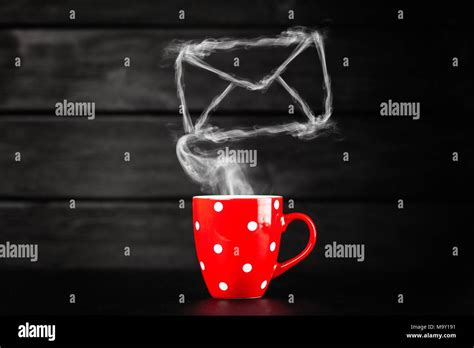 Red coffee mug Stock Photo - Alamy