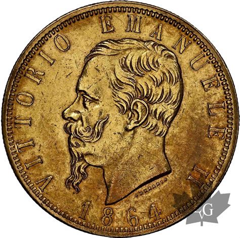 Monete ITALIE 1864 100 Lire Vittorio Emanuele II 1861 1878 Superbe