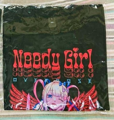 Needy Streamer Overload Graphic T Shirt L Angel Print Trendy Fashion