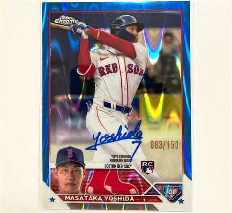 Yahoo オークション RC 2023 Topps Chrome Masataka Yoshida Auto Bl