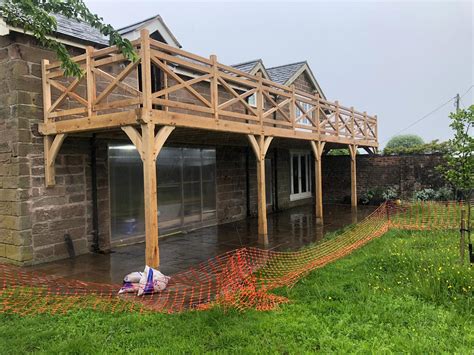 Oak Framed Balcony Cheshire 2 Wye Oak