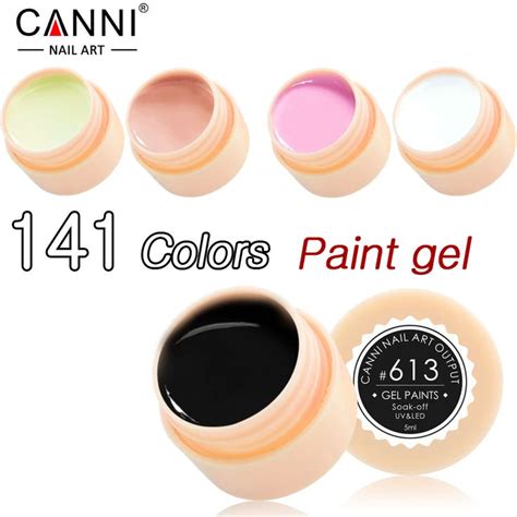 CANNI 5ml Gel Nail Polish Varnish Professional Soak Off Solid UV Gel