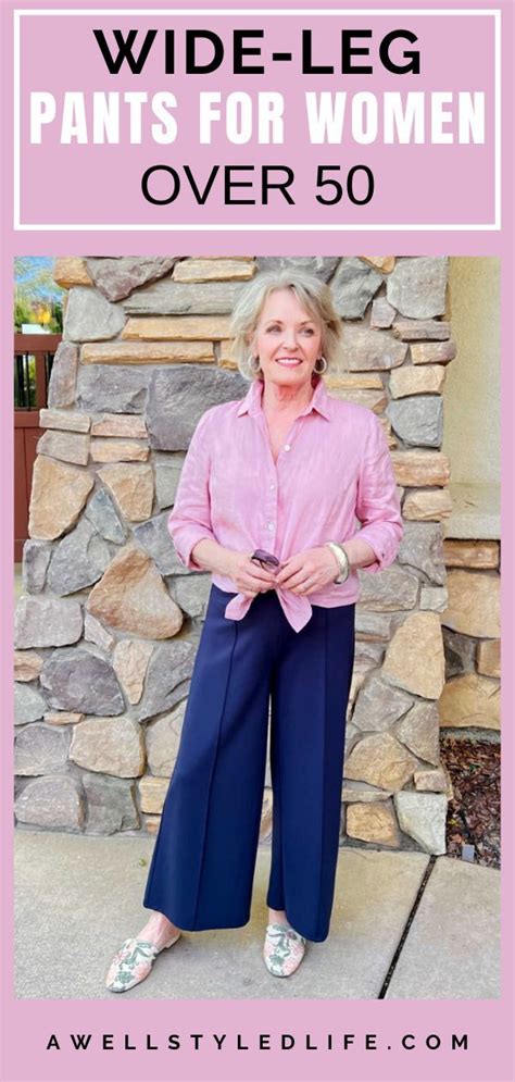 How To Wear Wide Leg Pants For Women Over 50 Styling Wide Leg Pants Wide Leg Pants Outfit