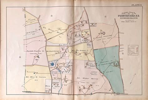 Original Properties Along The Main Line Pennsylvania Railroad