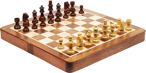 Amazon Wooden Chess Set Magnetic Folding Chess Board Game Set