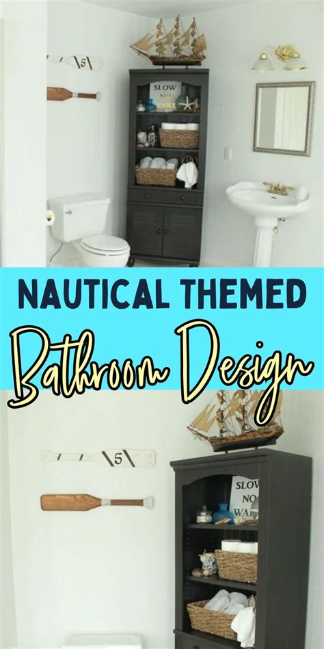 Nautical Themed Bathroom Design in 2022 | Diy bathroom decor, Bathroom design, Beach theme bathroom