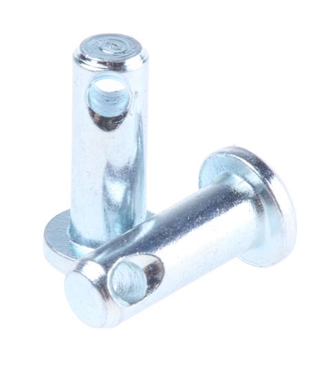 Rs Pro Mm Bright Zinc Plated Steel Clevis Pin Mm Diameter Rs