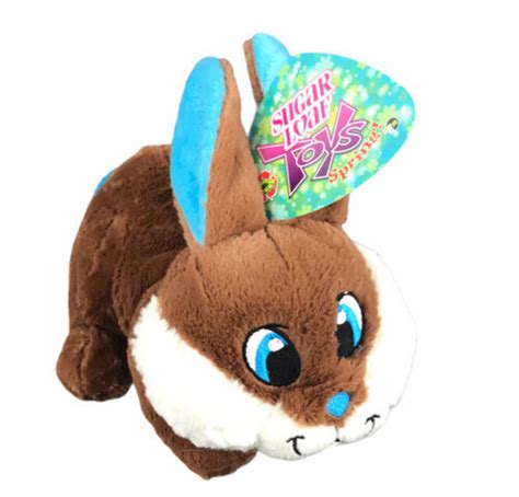 Sugarloaf Kellytoy Bunny Rabbit 12” Plush Brown Sparkle Seen Eyes Lovey