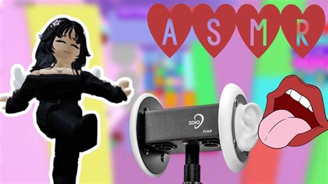 Roblox ASMR 3Dio Mouth Sounds Mic Test Cake Tower YouTube