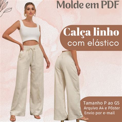 Molde Em Pdf Cal A Linho El Stico Universo Dos Moldes Hotmart