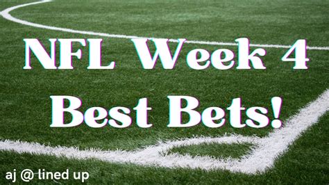 Nfl Week 4 Best Bets Youtube