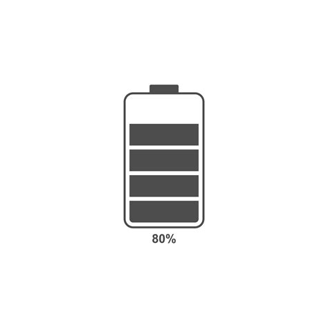 simple battery icon with showing percentage 7357141 Vector Art at Vecteezy