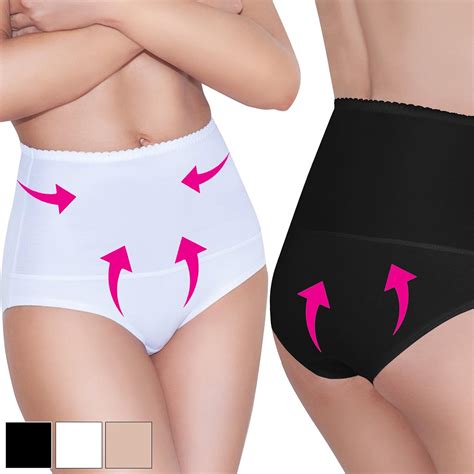 Bauchweg Unterwäsche Damen Miederslip mit Bauch Weg Effekt Shapewear