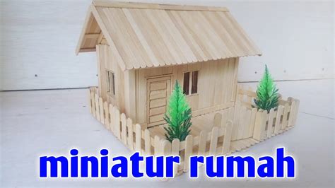 Miniatur Rumah Dari Stik Es Krim Beserta Cara Pembuatannya 46