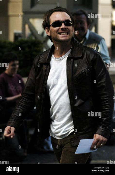 Christian Slater Outside Sheraton Hotel Hi Res Stock Photography And