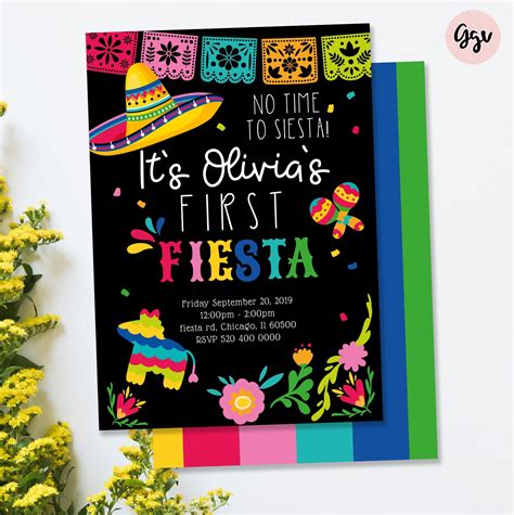 Fiesta Party Invitations