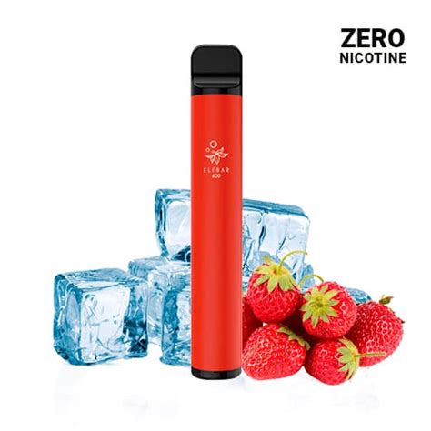 Elf Bar Zero Nicotina Fresa Ice Caja De Pods Vaper Desechables