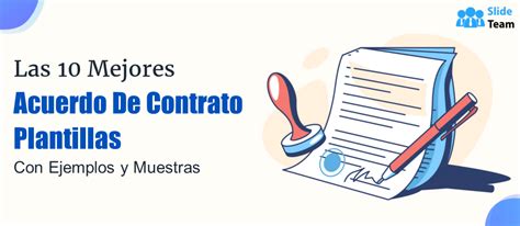 Las Mejores Plantillas De Acuerdos Contractuales Con Ejemplos Y Muestras