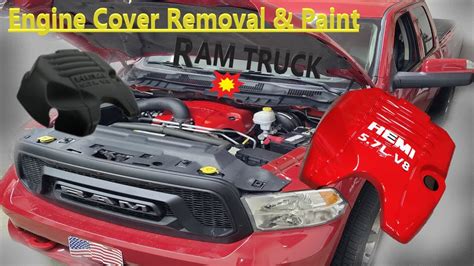 Ram Truck Engine Cover Removal Paint Hemi L How To Diy Youtube