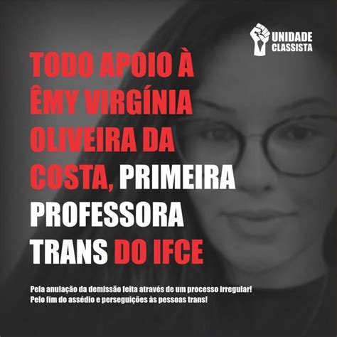 Solidariedade Professora My Do Ifce E Sobre As Pessoas Trans No