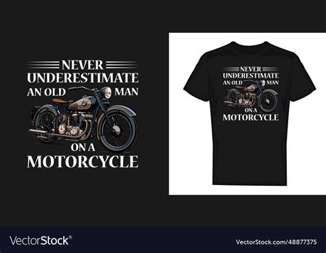 Funny biker shirt Royalty Free Vector Image - VectorStock