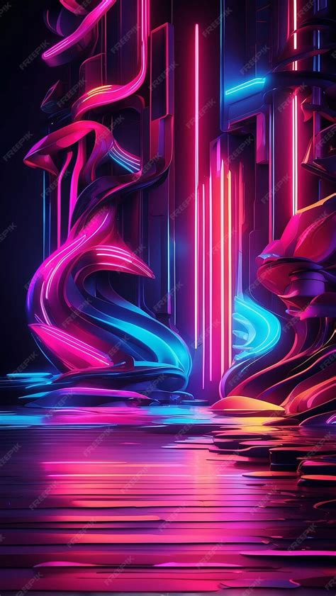 Premium Photo | Neon cyberpunk background