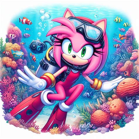 Amy Rose Scuba Diving 5 By Bludinimax On Deviantart