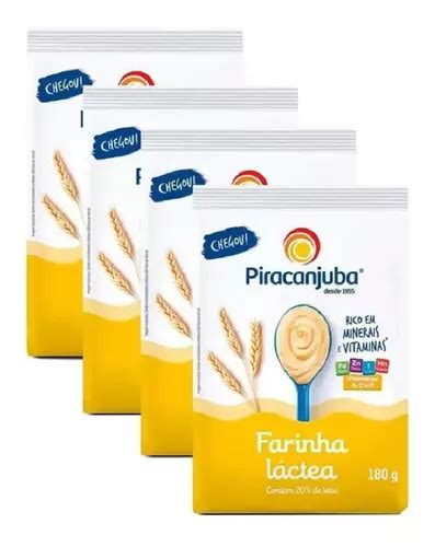 Kit 12 Pacote Farinha Láctea Piracanjuba 180g