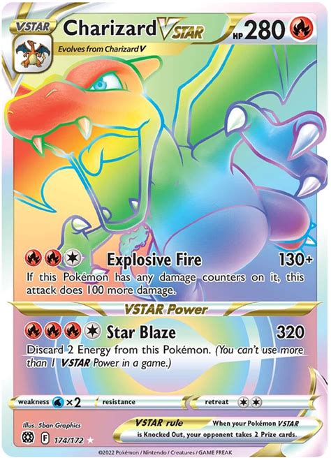 Charizard V Star Secret Swsh09 Brilliant Stars Pokemon Pack PELAJARAN