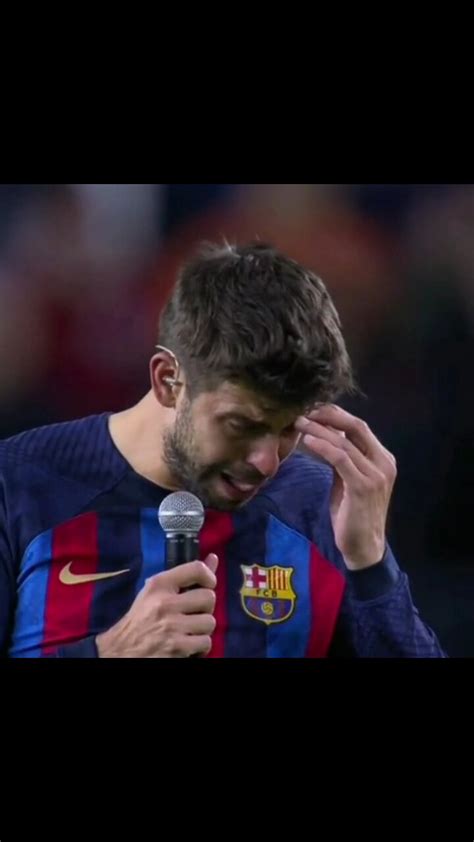 Gerard Piques Last And Farewell Speech At The Camp Nou