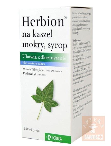 Herbion Na Kaszel Mokry 150ml Apteka Salutis