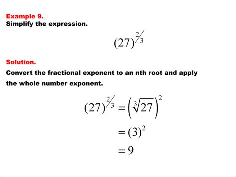 Math Examples Collection: Rational Exponents | Media4Math