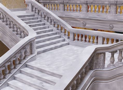 Artstation Marble Stairs And Balusters